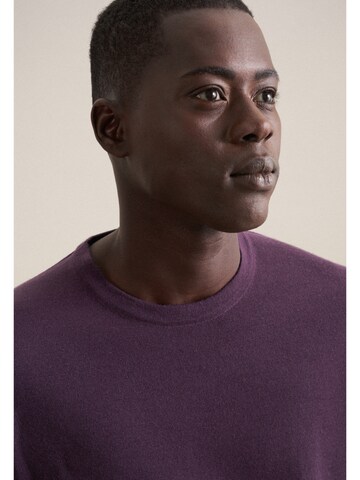Pull-over 'Schwarze Rose' SEIDENSTICKER en violet