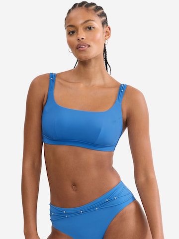 TRIUMPH Bustier Bustier-Bikini-Top ' Red Label Palina Love by the Sea ' in Blau: Vorderseite