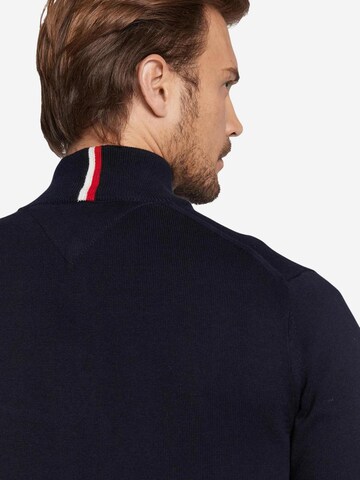 TOMMY HILFIGER Trui 'PIMA ORG CTN CASHMER MW0MW28049' in Blauw