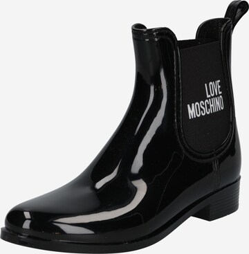 Love Moschino Gummistiefel in Schwarz: predná strana