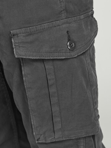 JACK & JONES Loosefit Cargohose in Grau