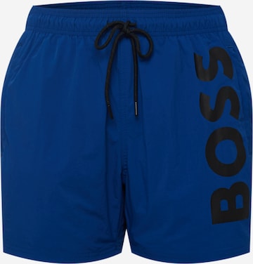 BOSS Orange Badeshorts  'Octopus' in Blau: predná strana