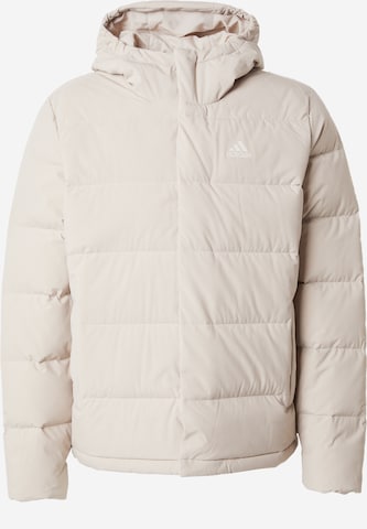 Veste outdoor 'Helionic' ADIDAS SPORTSWEAR en beige : devant