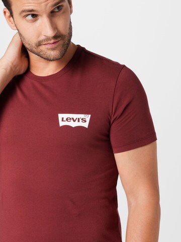 LEVI'S ® - Camisa 'Crewneck Graphic' em vermelho