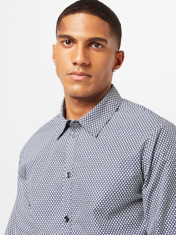 ABOUT YOU Regular fit Button Up Shirt 'Fritz' in Blue