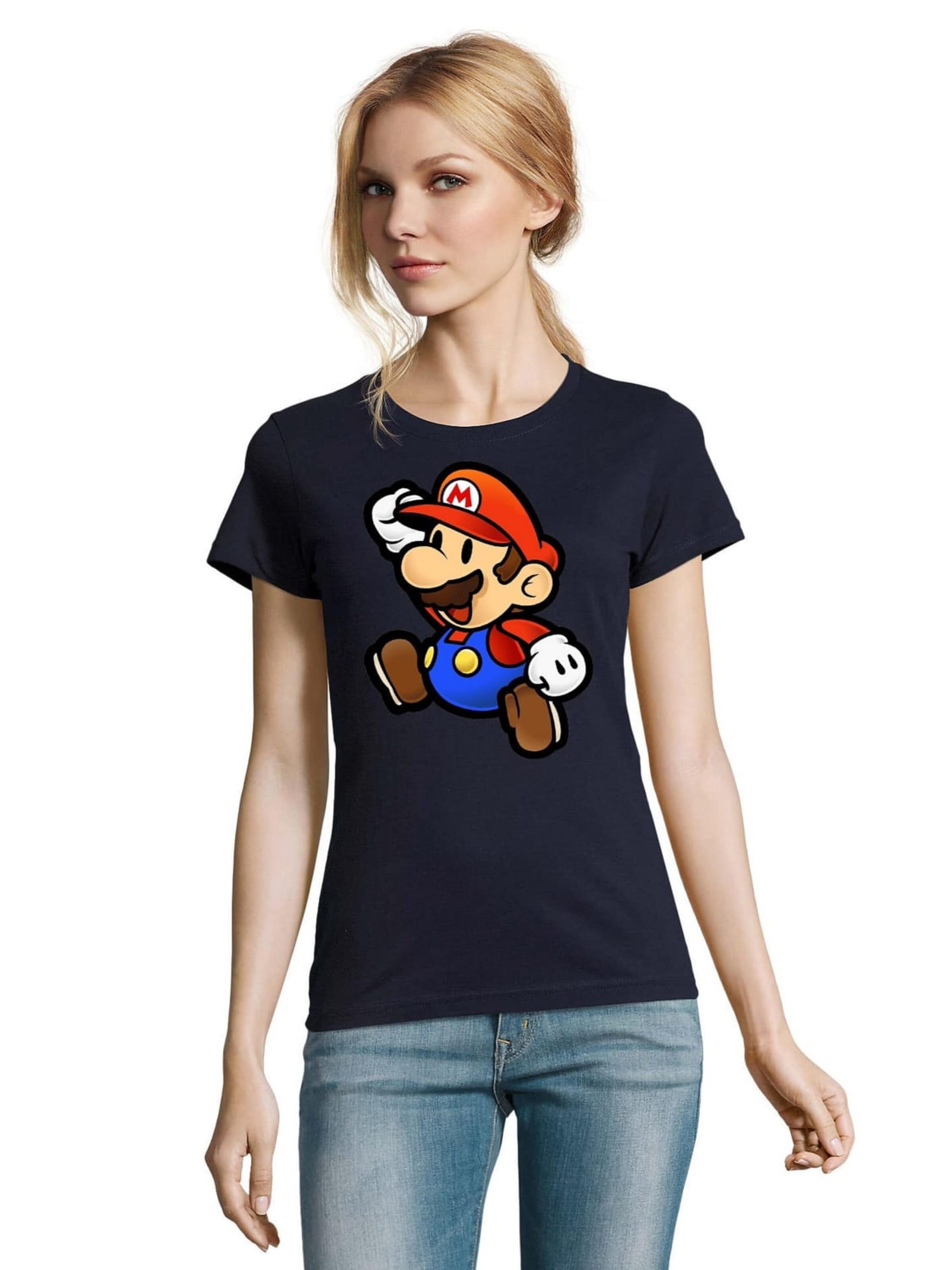 Blondie & Brownie Shirt 'Mario' in Blue: front