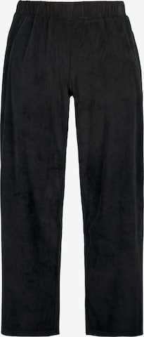 Ulla Popken Wide leg Trousers in Black: front