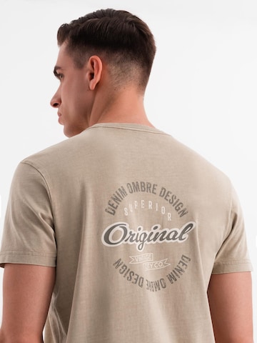 Ombre Shirt in Beige
