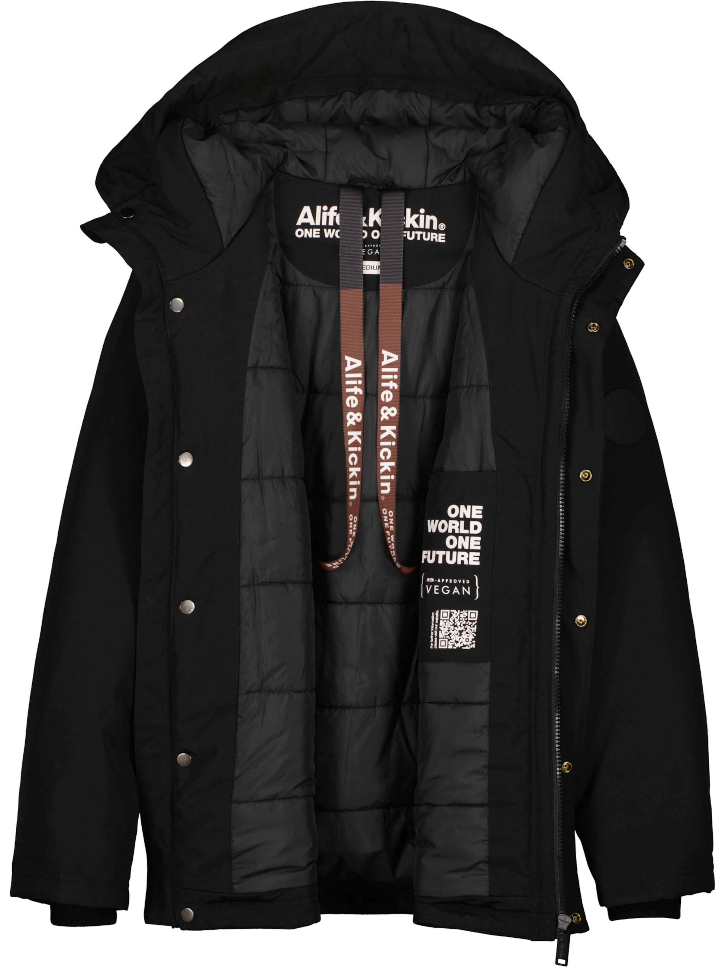 alife & kickin - Chaqueta de invierno 'NilasAK A' en negro