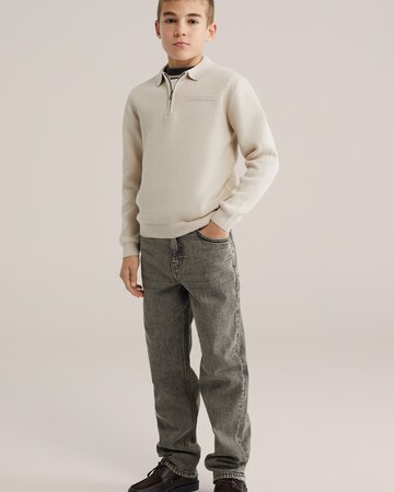 WE Fashion Пуловер в бежово