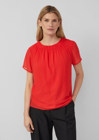 s.Oliver Blouse in Rood: voorkant