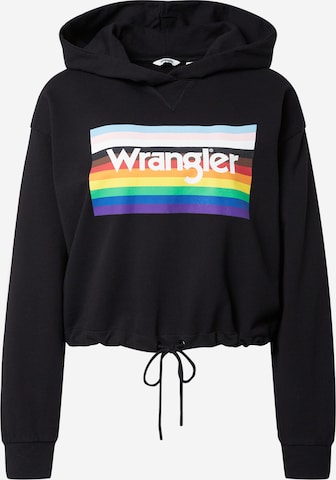 WRANGLER Sweatshirt 'PRIDE' in Black: front