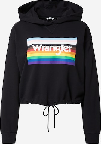 WRANGLER Sweatshirt 'PRIDE' in Schwarz: predná strana