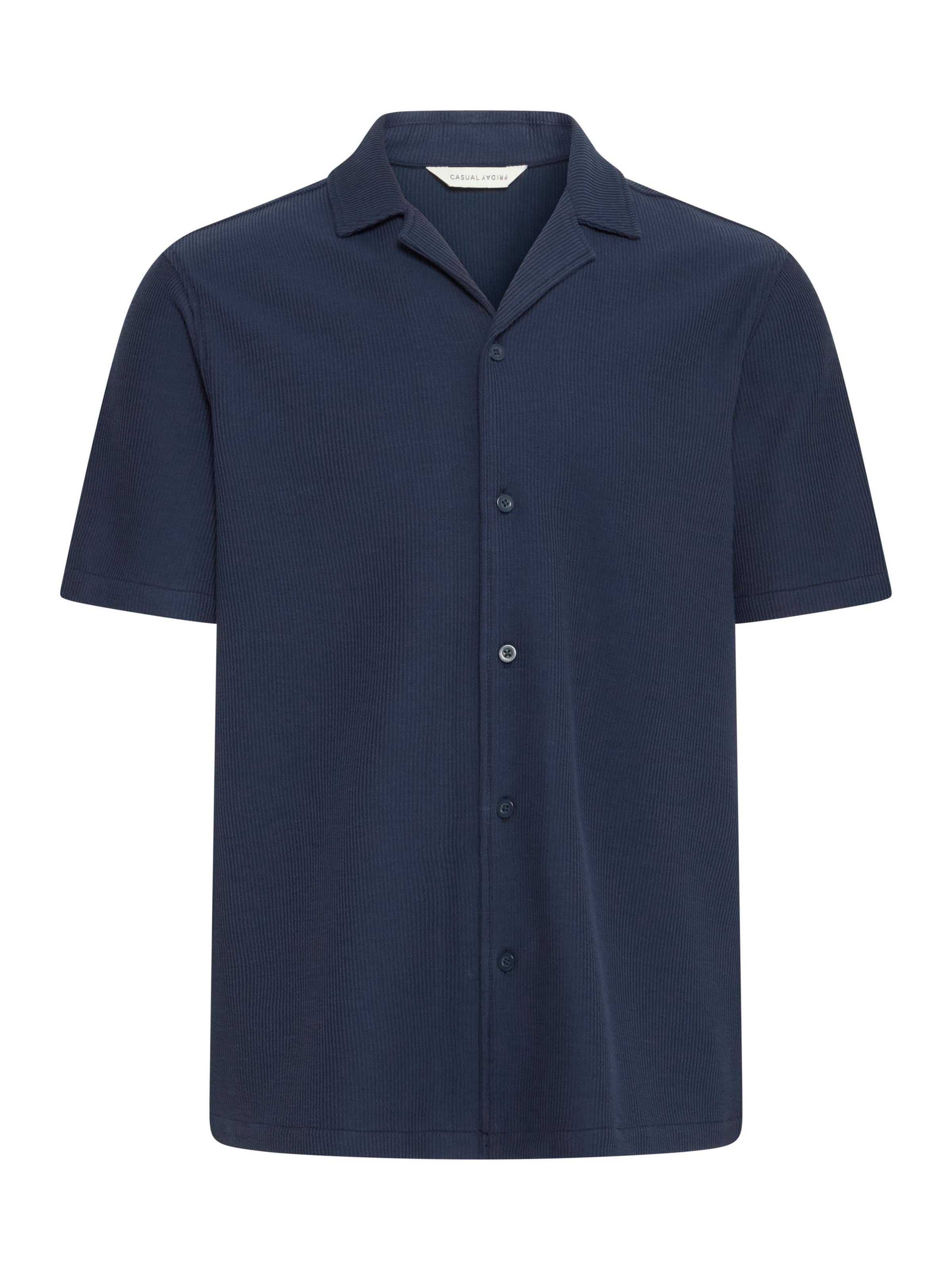 Casual Friday - Camisa ' CFARCHER knitted ' em azul: frente