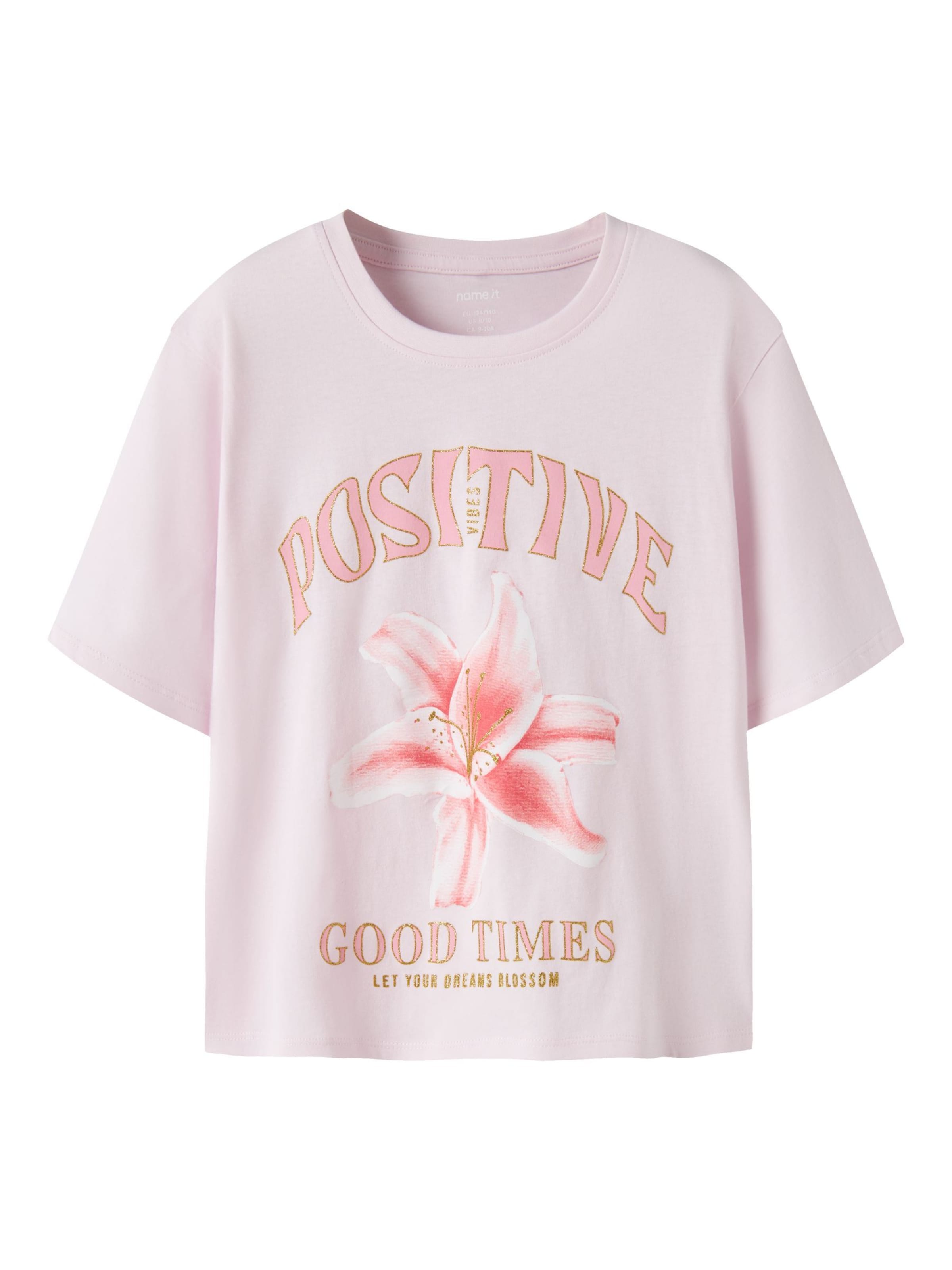 NAME IT Shirt in 134-140 in Pink / Rose / White, Item view