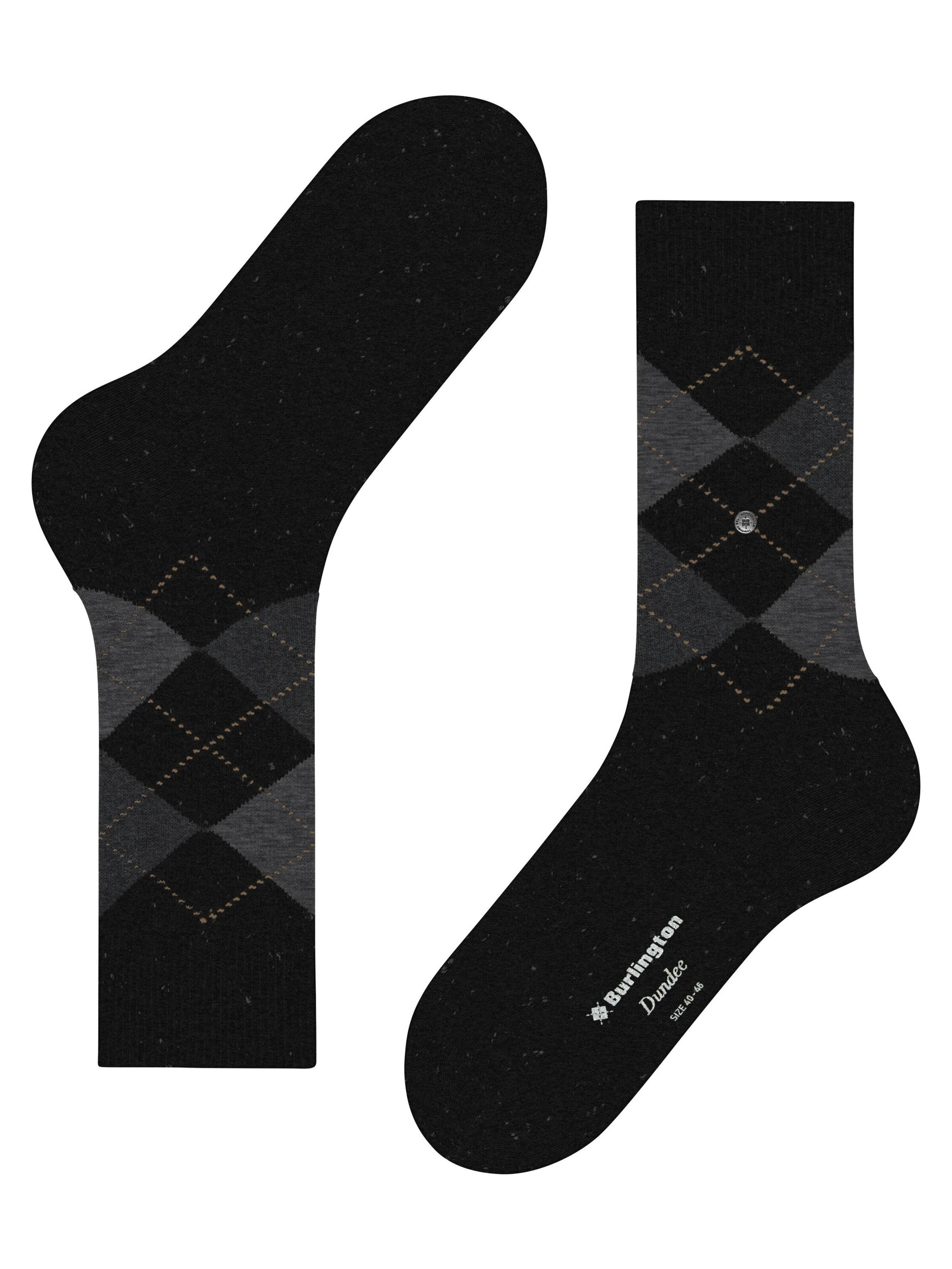 BURLINGTON Socks 'Dundee' in Black