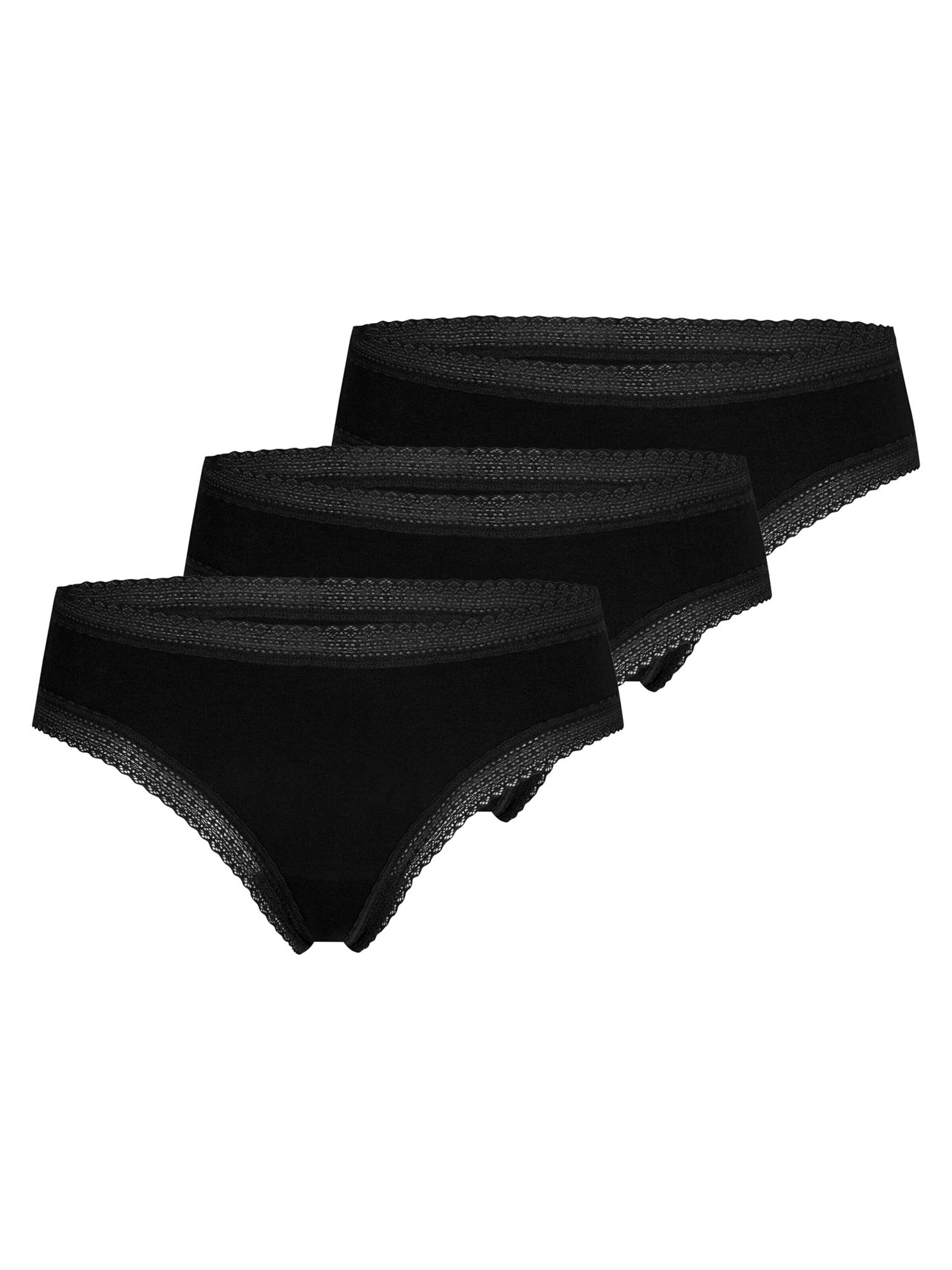 Mey Boyshorts 'Modal Lace' in Black: front