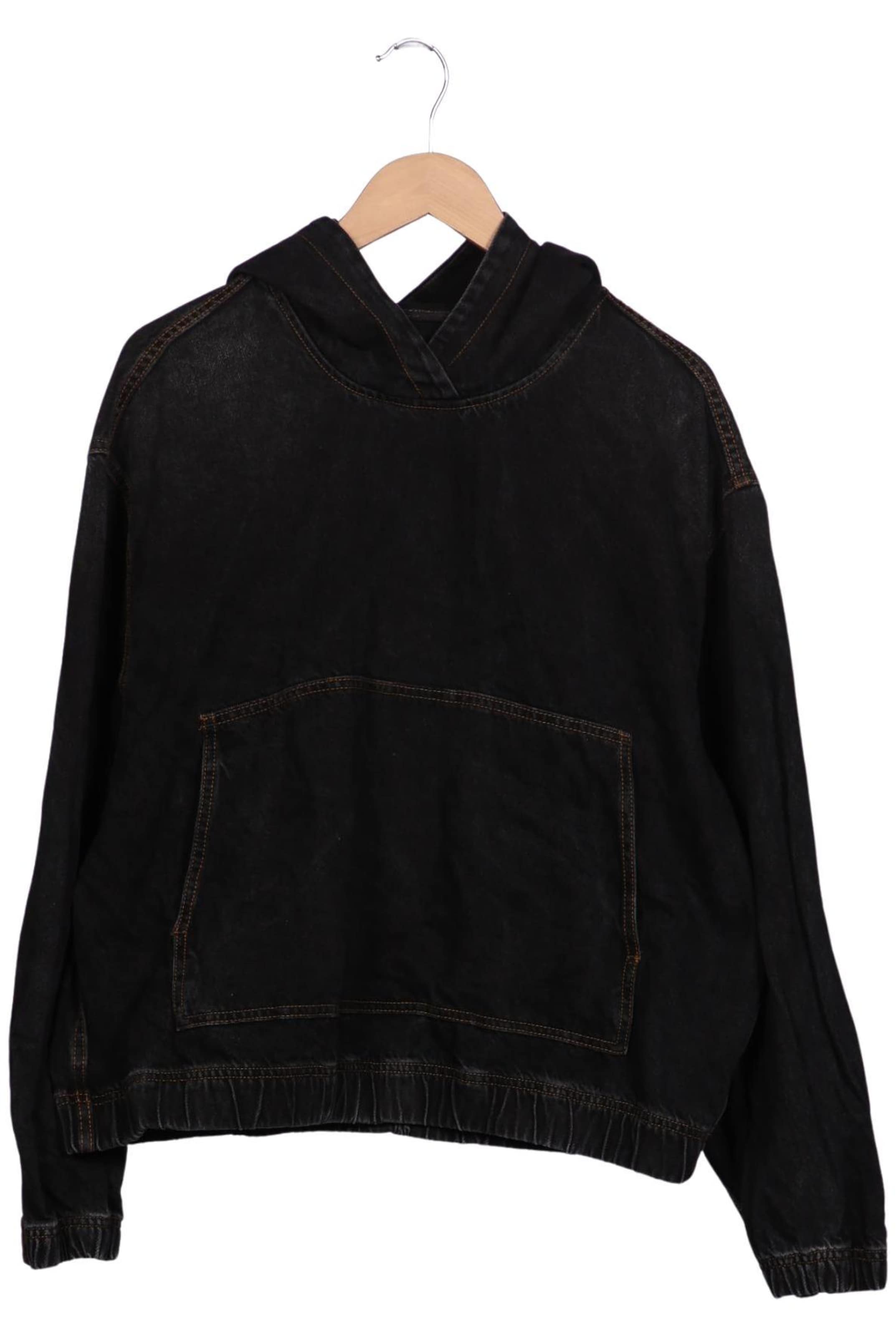 ZARA Sweatshirt & Zip-Up Hoodie in M in Black: front