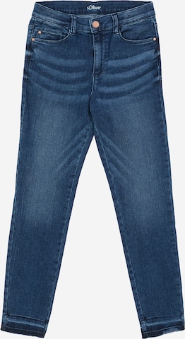 s.Oliver Slimfit Jeans 'Suri' in Blauw: voorkant