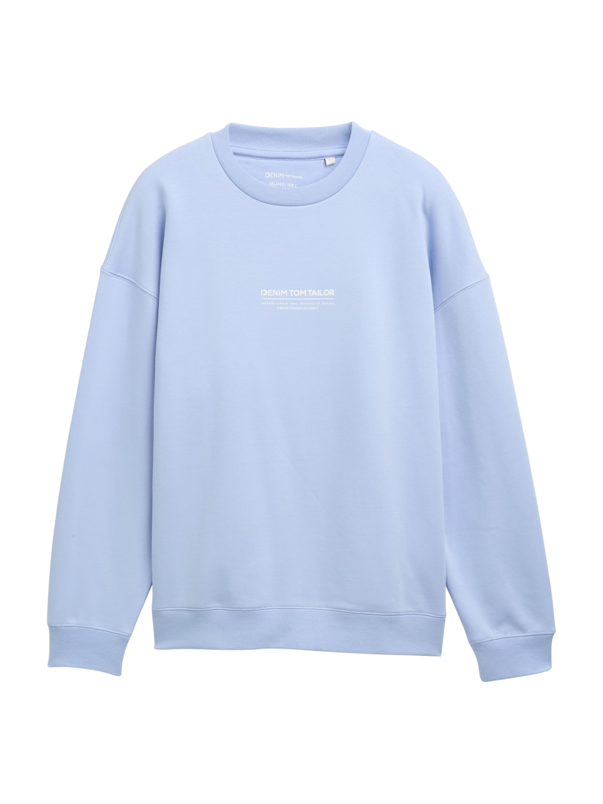 TOM TAILOR DENIM Sweatshirt in Blue: front