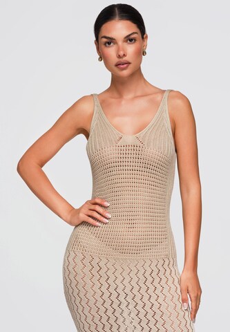 Ombre Evening dress in Beige
