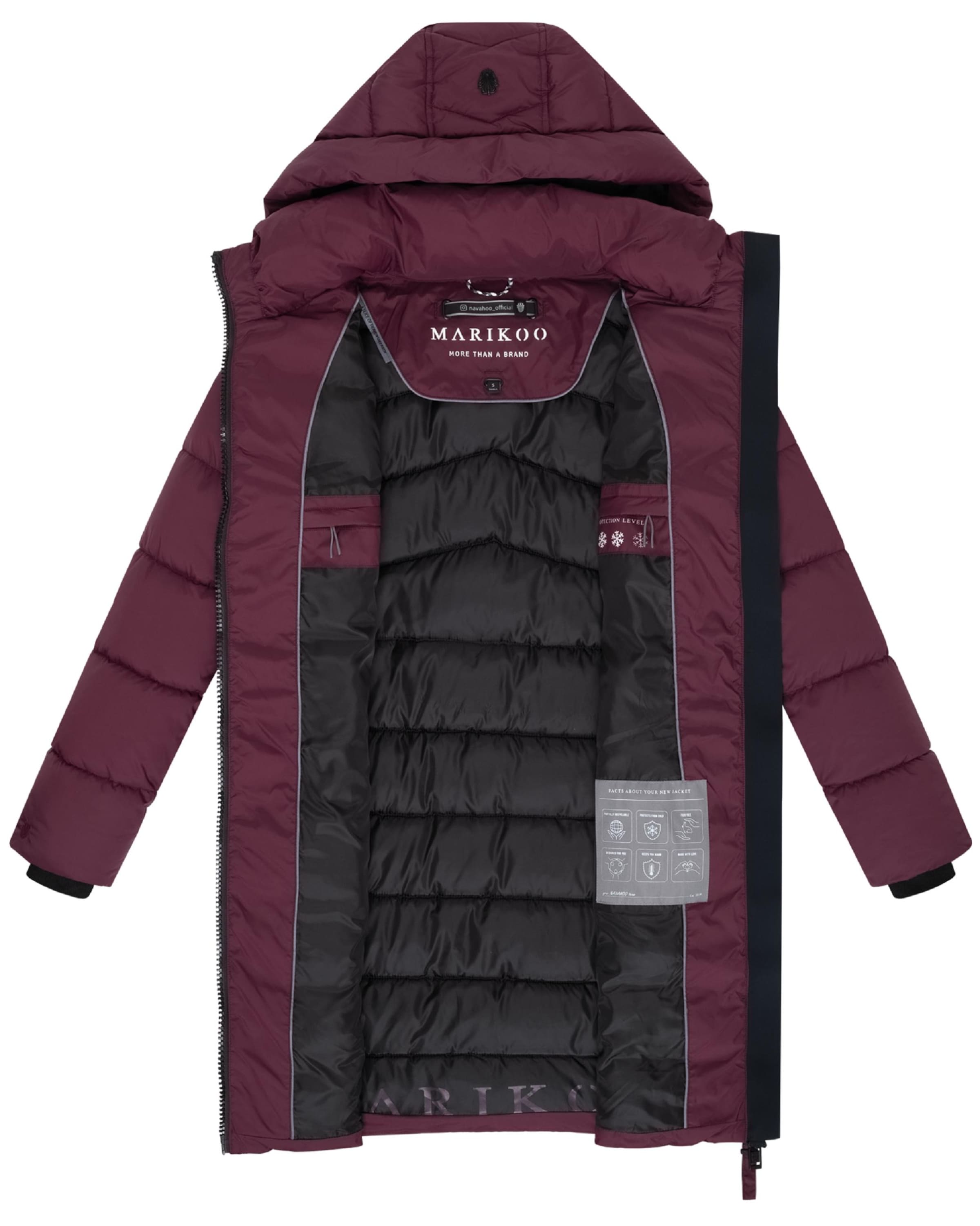 MARIKOO Зимнее пальто 'Kaltnäschen 16' в Красный