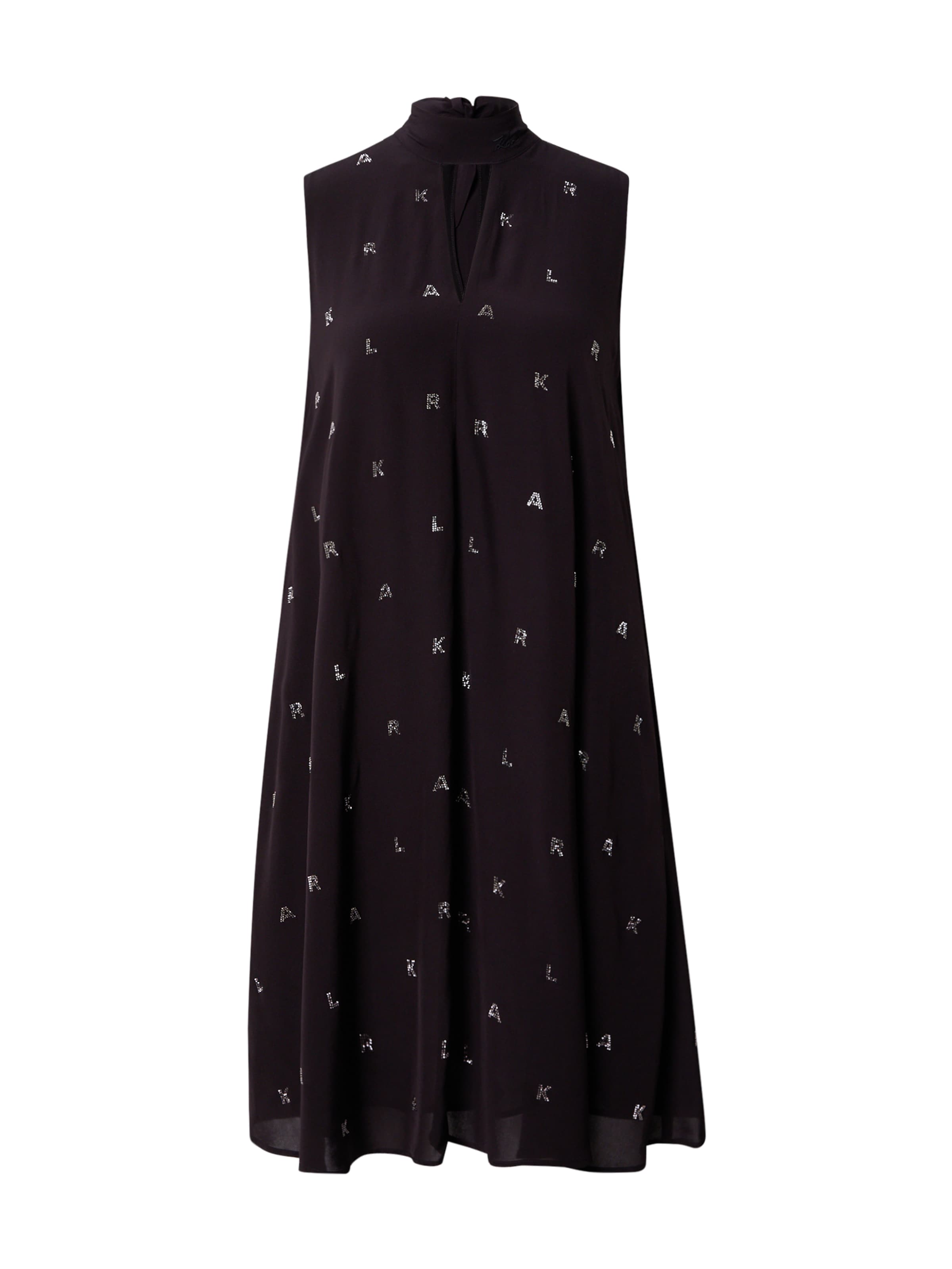 Robe Karl Lagerfeld en noir : devant