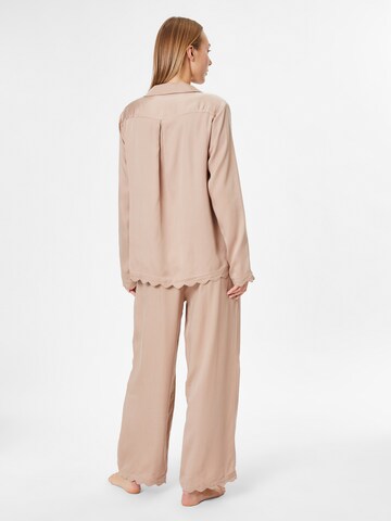 Underprotection Pajama shirt 'Jane' in Beige