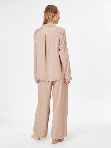 Underprotection Pajama shirt 'Jane' in Beige