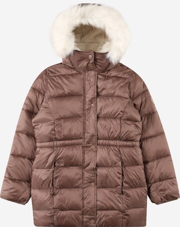 Veste d’hiver Abercrombie & Fitch en marron : devant