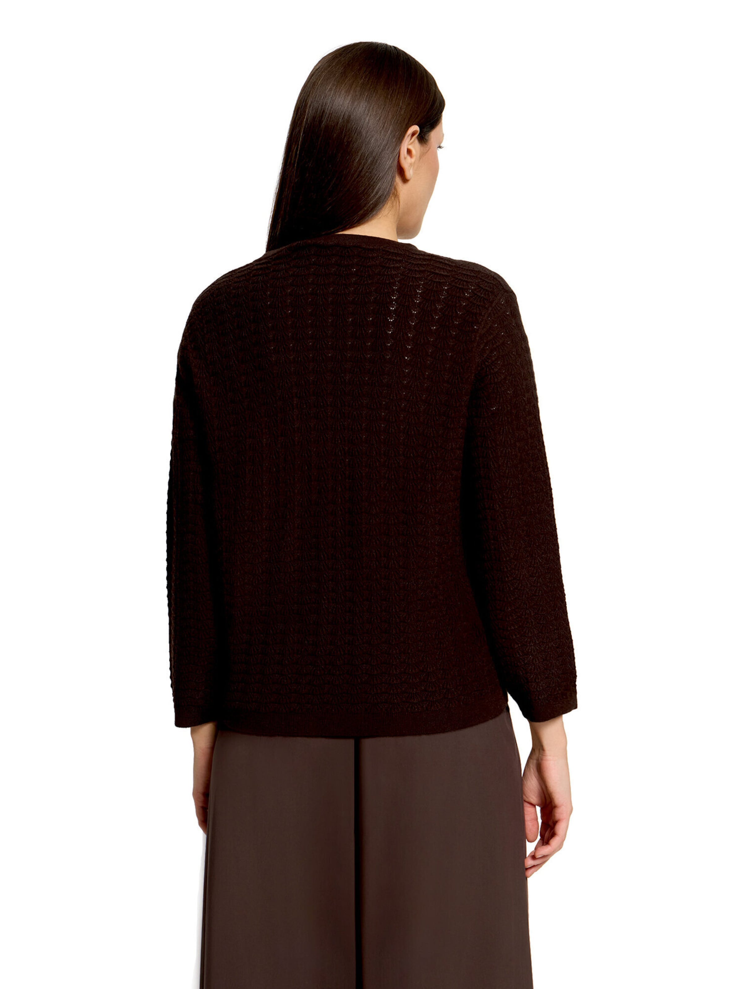 Cardigan Cartoon en marron