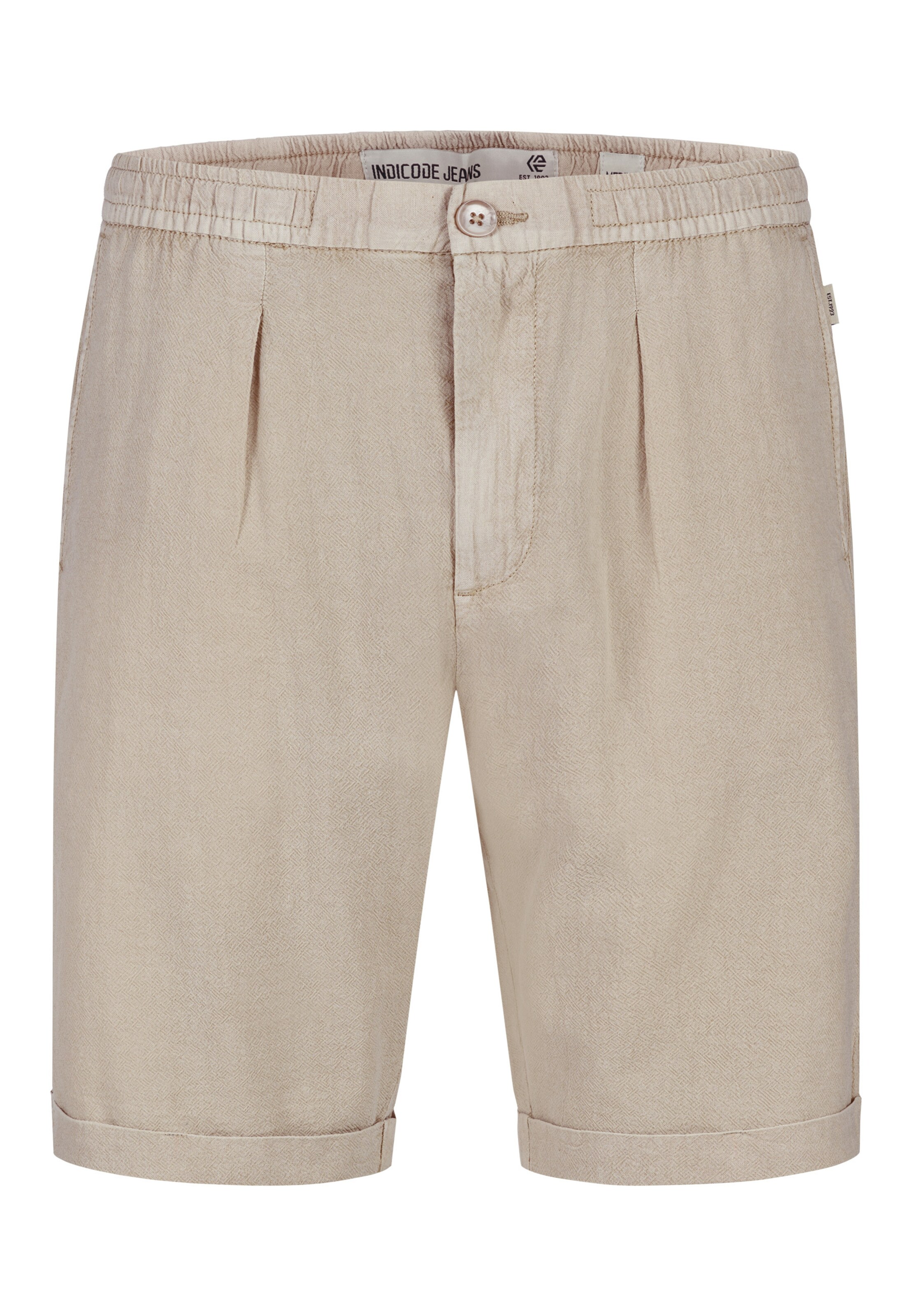 INDICODE JEANS Chino trousers 'Tryto' in Beige: front