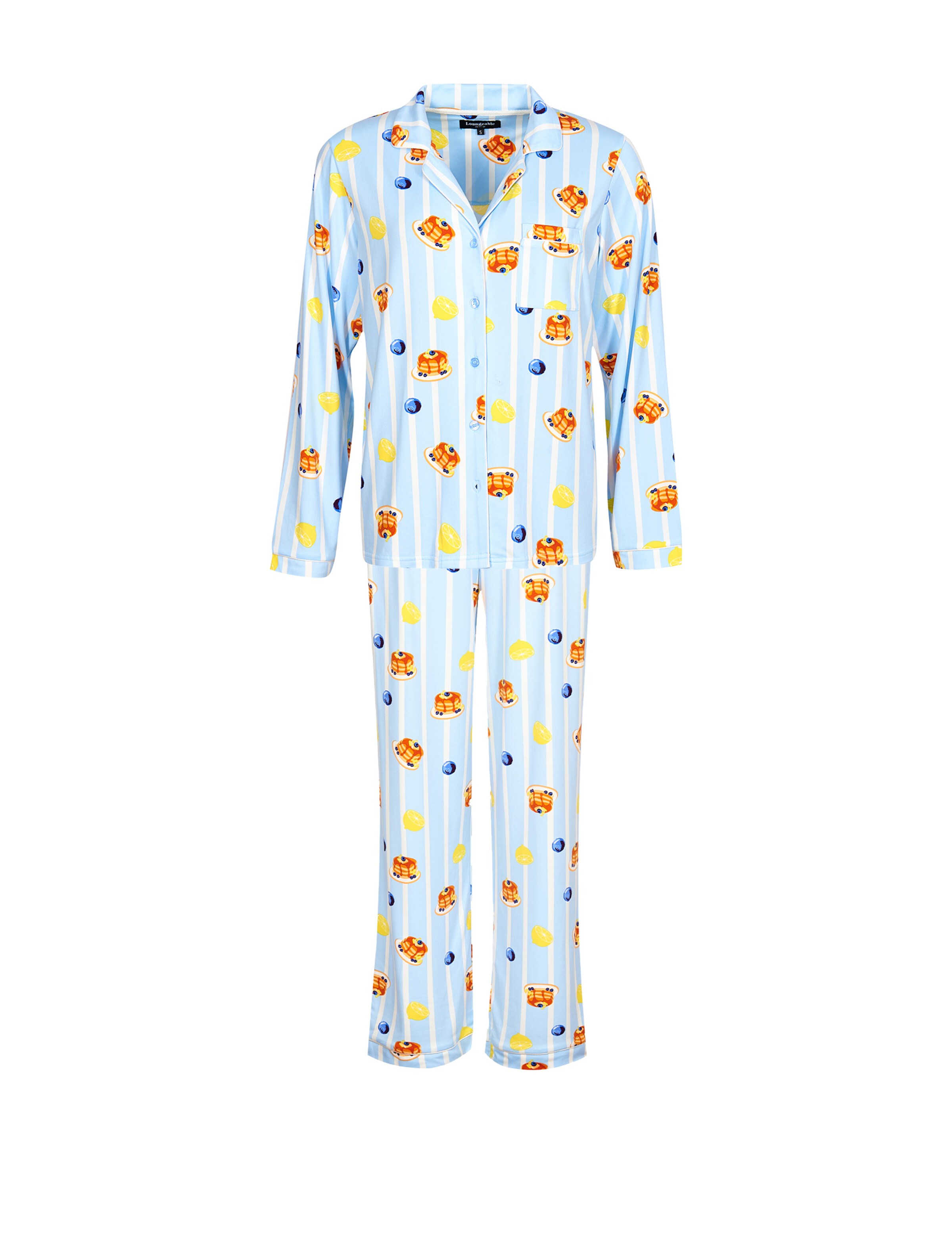 Loungeable Pyjama in Blau: Vorderseite