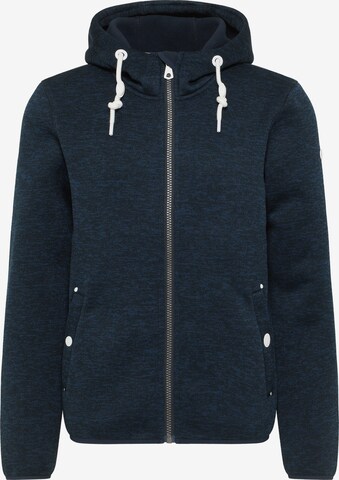 DreiMaster Maritim Fleece jas in Blauw: voorkant