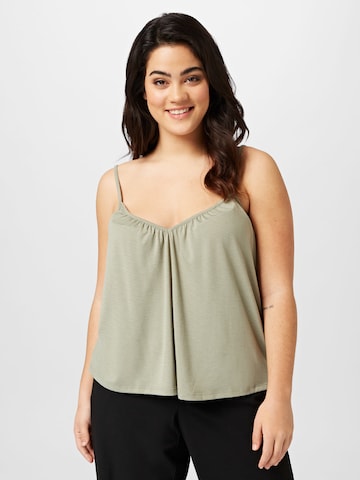 ABOUT YOU Curvy Top 'Lotti' in Groen: voorkant
