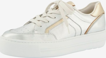 Baskets basses Paul Green en argent : devant