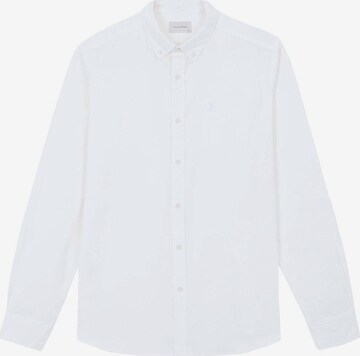 Coupe regular Chemise 'New Forest Oxford' Scalpers en blanc : devant