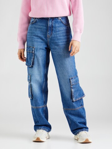 Regular Jeans cargo 'Leni' HUGO en bleu : devant