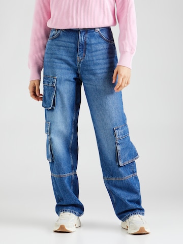 Regular Jeans cargo 'Leni' HUGO Blue en bleu : devant