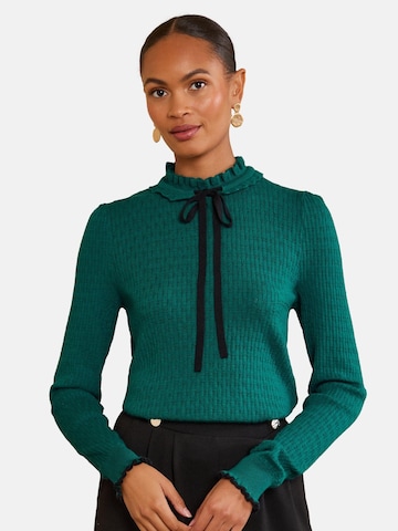 Pull-over love & roses en bleu : devant