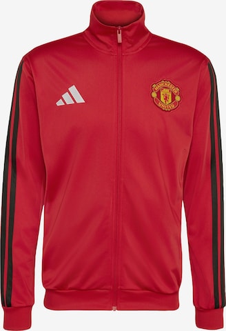 ADIDAS PERFORMANCE Sports sweat jacket 'Manchester United DNA' in Red: front