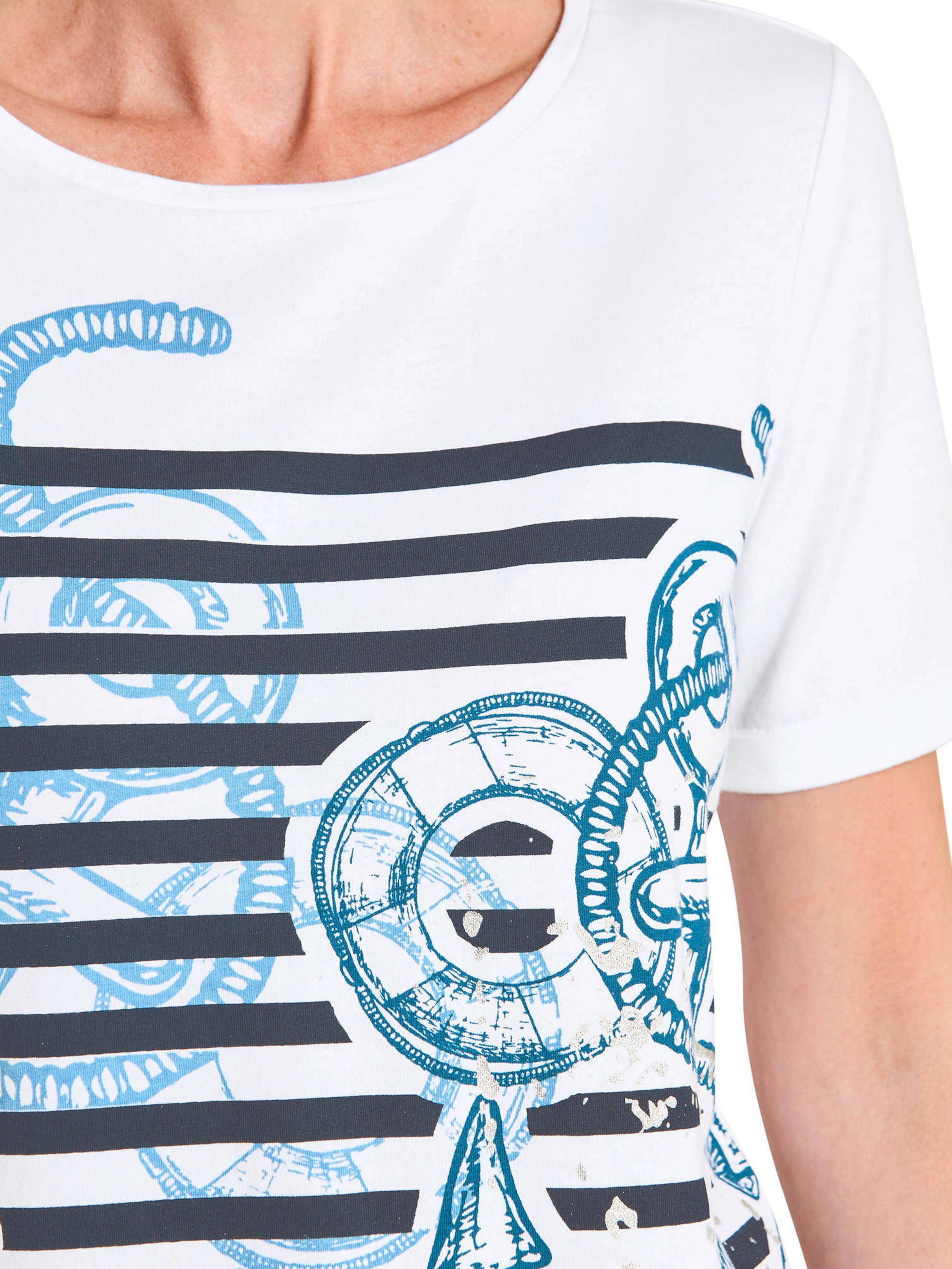 Goldner Shirt in Wit