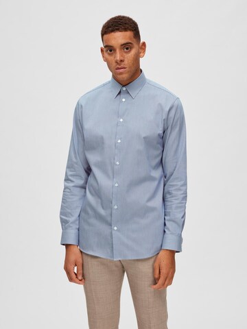 SELECTED HOMME Slim fit Zakelijk overhemd in Blauw: voorkant
