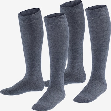 ESPRIT Socken 'Foot Logo 2-Pack' in Grau: Vorderseite