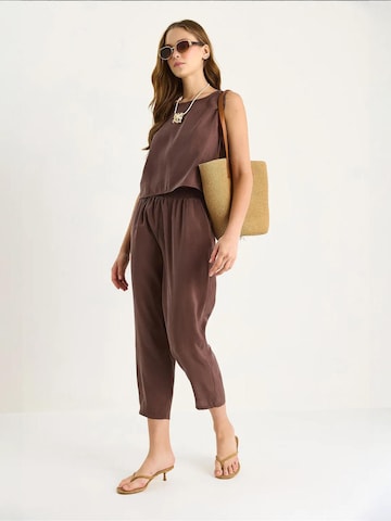Bianco Lucci Pantsuit in Brown