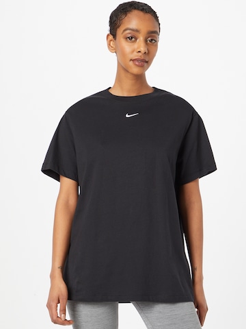 juoda Nike Sportswear Marškinėliai 'Essential': priekis