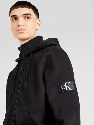 Calvin Klein Jeans Sweatjacke in Schwarz