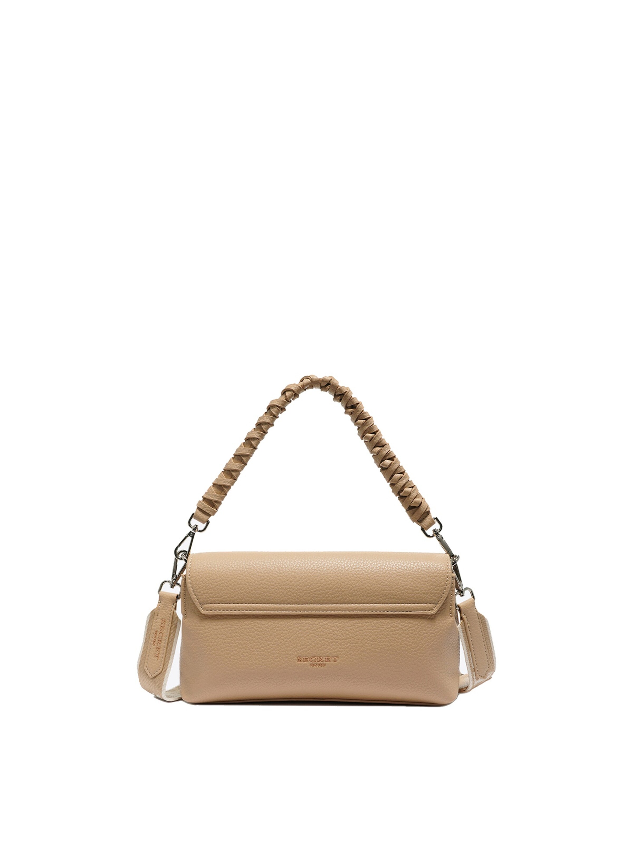 Secret Pon Pon Handbag 'Calliope Chic' in Beige: front