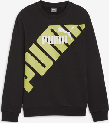 PUMA Sweatshirt 'Power' in Zwart: voorkant