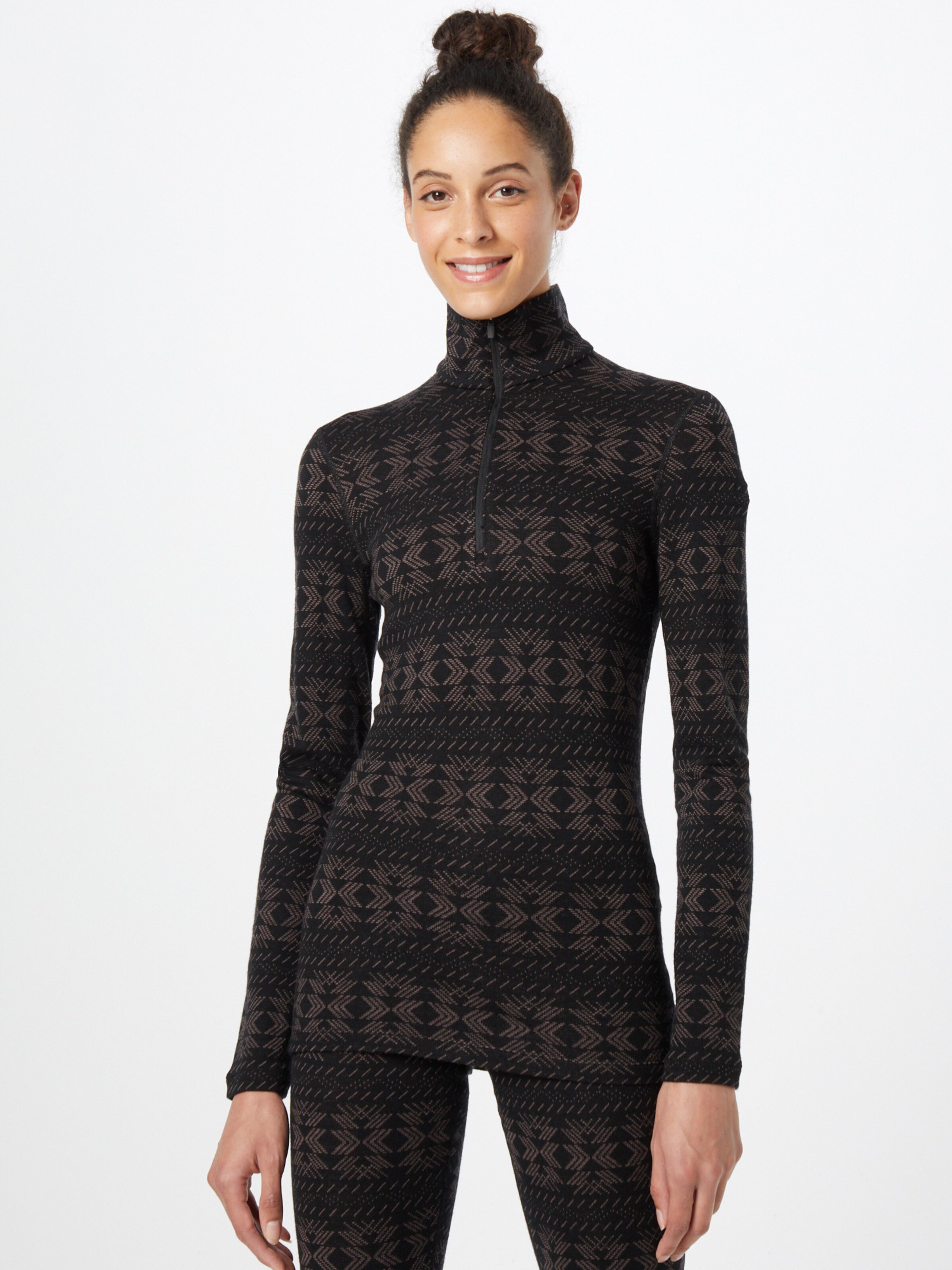 Frauen Sportarten ICEBREAKER Sportshirt 'Crystalline' in Schwarz - HZ24046 Frauen Sportarten ICEBREAKER Sportshirt 'Crystalline' in Schwarz - HZ24046